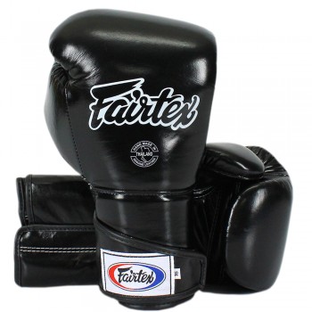 Fairtex BGV6 Боксерские Перчатки Тайский Бокс "Stylish Angular Sparring" Черные